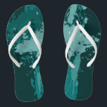 Teal Paint Splatter - Wedding Party Supply - Jandals<br><div class="desc">The teal paint splatter decorates flip flops which are part of the Splatter wedding design. The all-season teal wedding party accessory is great for offering alternative footwear to guests of a beach wedding. Does the teal-green hue differ from the one you envisioned? Change it! Browsing the Plan to Wed Store...</div>