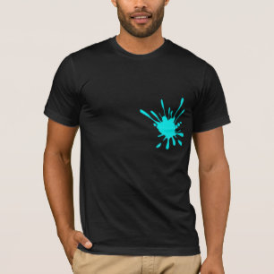 Teal Painters Splatter T-Shirt