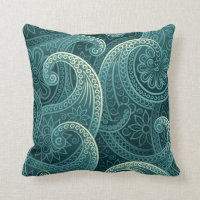 Teal Paisley Timeless Pattern