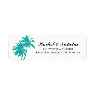 Teal Palm Tree   Return Address