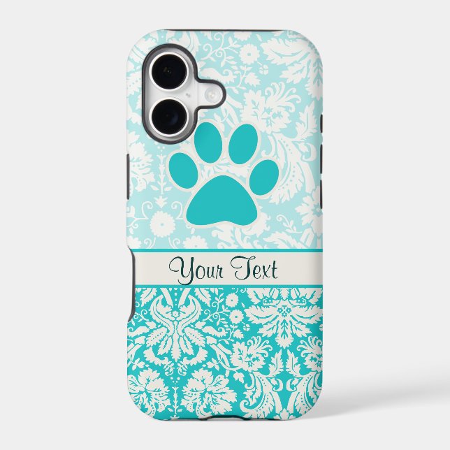 Teal Paw Print (Back)