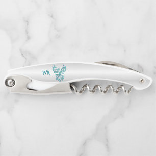 Teal Phoenix Monogram Corkscrew