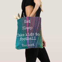 Teal Pink Eat Sleep Take Kids To Football Repeat