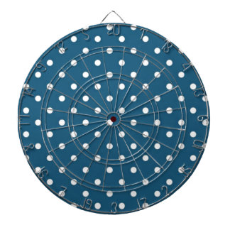 Teal Polka Dots Dartboard