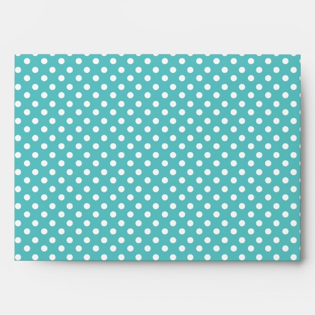 Teal Polka Dots Envelopes (Front)