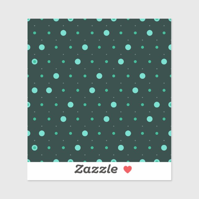 Teal Polka Dots Seamless Pattern (Sheet)