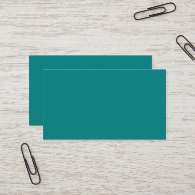Teal Premium Business Card (Front/Back In Situ)