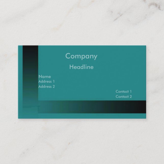 Teal Profile Card (Front)