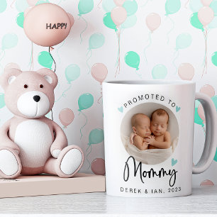 Teal Promoted to Mummy Photo Gift Mug