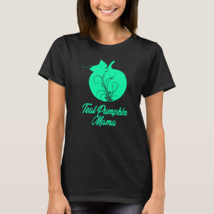 Teal Pumpkin Mama Food Allergy Awareness Month Gra T-Shirt