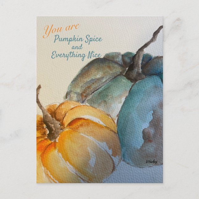 Teal Pumpkin Postcard (Front)