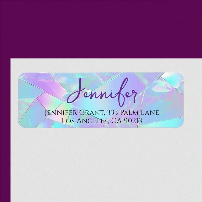 Teal & Purple Iridescent Design, Script Name (Creator Uploaded)