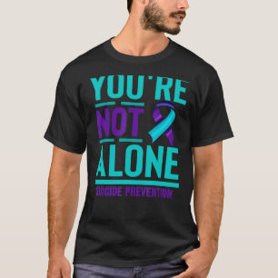 Teal Purple Mental Health Awareness Suicide Preven T-Shirt