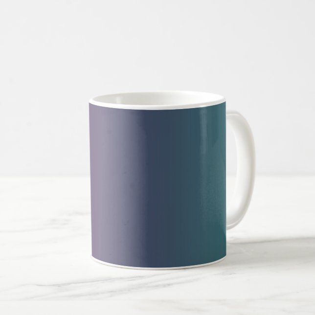 Teal Purple Ombre Gradient Mug  (Front Right)