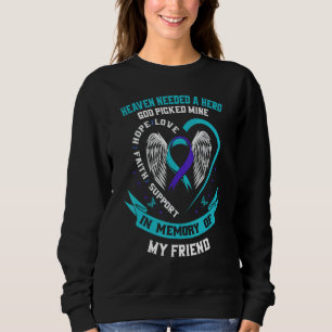 Teal Purple Ribbon Suicide Awareness Shirt Friend 