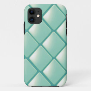 Teal Quilted Diamond Pattern Case-Mate iPhone Case