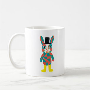 Teal Rabbit Top Hat Classic Mug