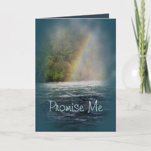 Teal Rainbow-customise any occasion Card