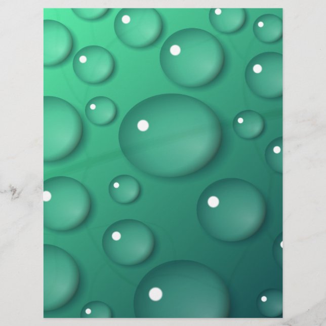 Teal Raindrop Texture (Front)
