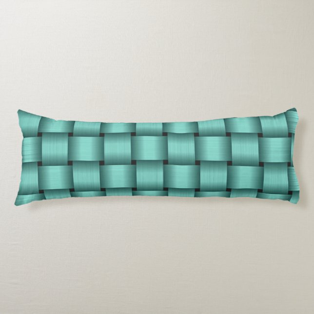 Teal Ribbon Body Pillow (Front)