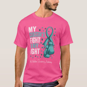 Teal Ribbon Cousin Addiction Recovery Awareness T-Shirt