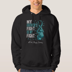 Teal Ribbon Father Food Allergies Awareness Hoodie