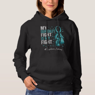 Teal Ribbon Grandchild Dysautonomia Awareness Hoodie