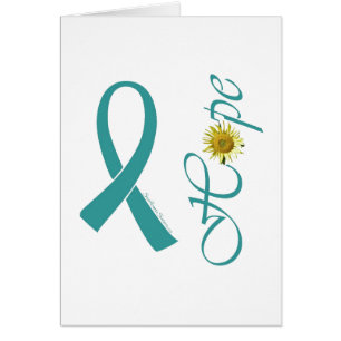 Teal Ribbon Hope Ovarian Cancer