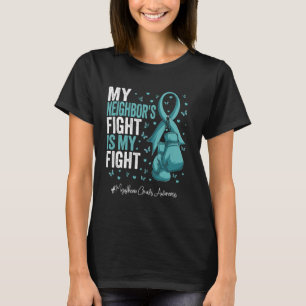 Teal Ribbon Neighbour Myasthenia Gravis Awareness T-Shirt