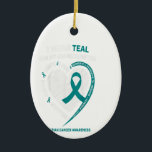 Teal Ribbon Ovarian Cancer Awareness Gifts Grandda Ceramic Tree Decoration<br><div class="desc">Teal Ribbon Ovarian Cancer Awareness Gifts Grandda</div>