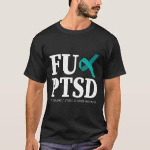 Teal Ribbon Ptsd Awareness - Support Stress Awaren T-Shirt