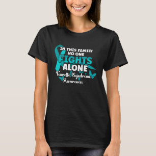 Teal Ribbon Tourette Syndrome Awareness Fighter Wa T-Shirt