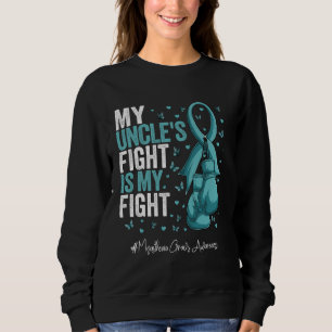 Teal Ribbon Uncle Myasthenia Gravis Awareness Sweatshirt