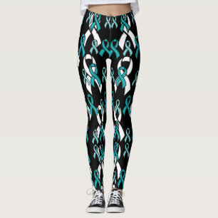 Teal Ribbons...TN Leggings