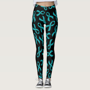 Teal Ribbons...TN Leggings