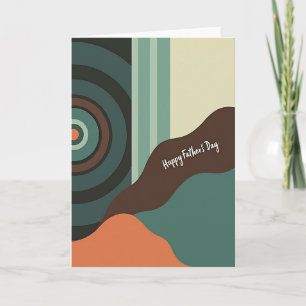Teal Rings Fathers Day Card