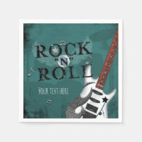 Teal Rock N Roll Star Birthday Party Event