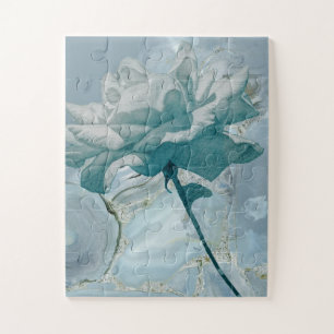 Teal Rose Puzzle