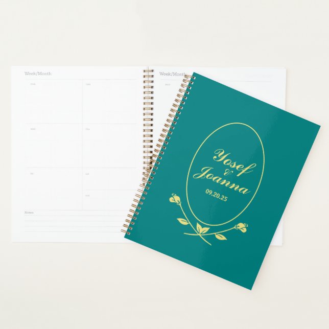 Teal Rose Wedding  Planner (Display)