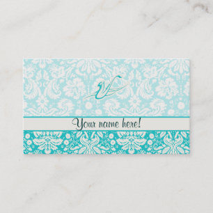 Teal Saxophone Business Card