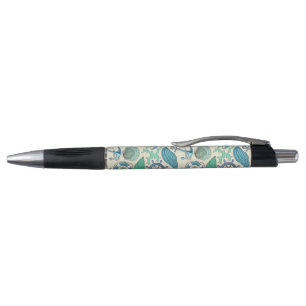 Teal Sea Animals Pattern