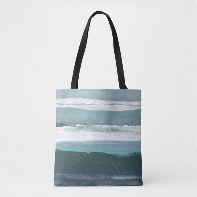Teal Sea Tote Bag (Front)