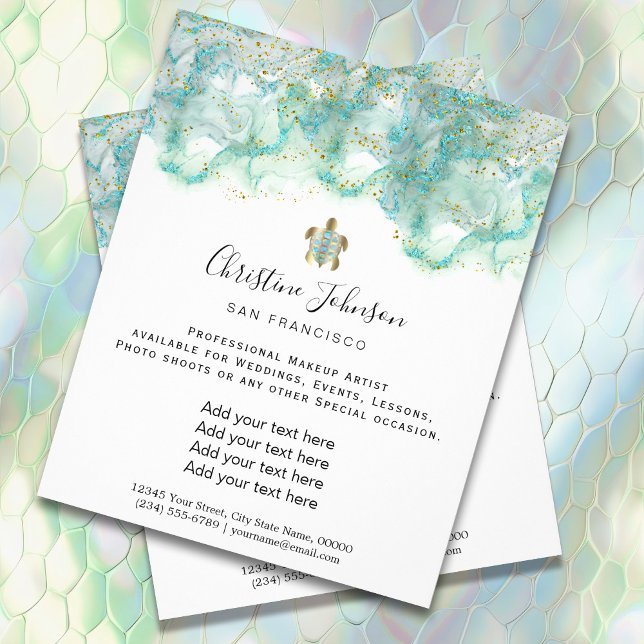 teal sea turtle flyer (Creator Uploaded)