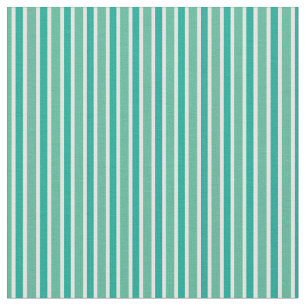 Teal & Seafoam Multi-Tone Vertical Stripes Fabric