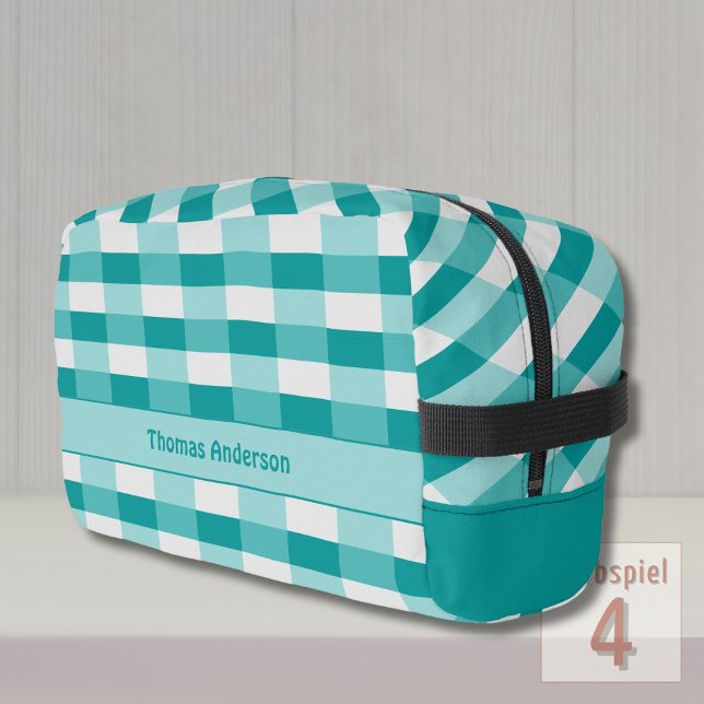 Teal Shades Colour Blocks with Light Grey Dopp Kit (Creator Uploaded)