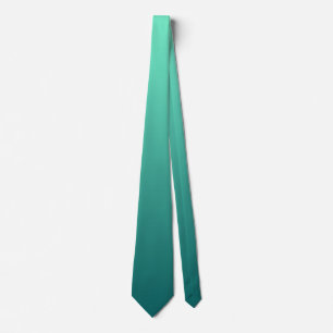 Teal Shades Sea Green Blue Aquamarine Tie