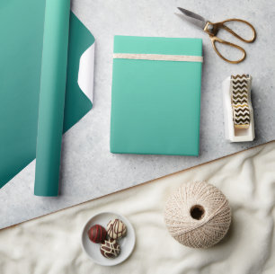 Teal Shades Sea Green Blue Aquamarine Wrapping Paper