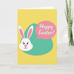 Teal Shape Springtime Card