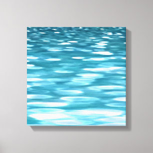 Teal shimmer canvas print
