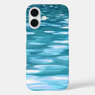 Teal shimmer iPhone 16 case